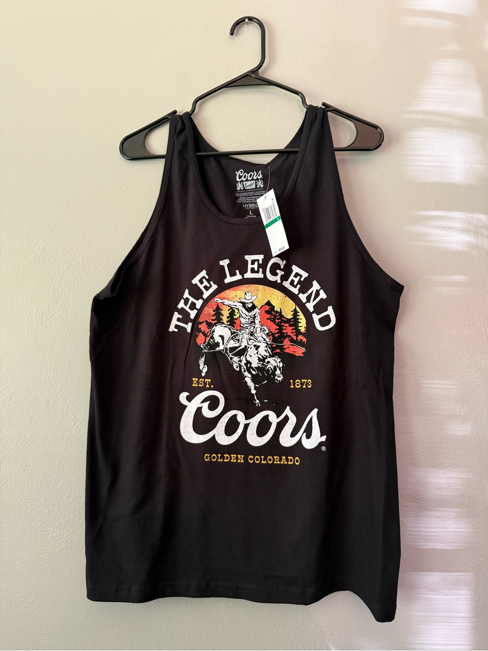 Hybrid Apparel Black Coors 'The Legend' Graphic Tank